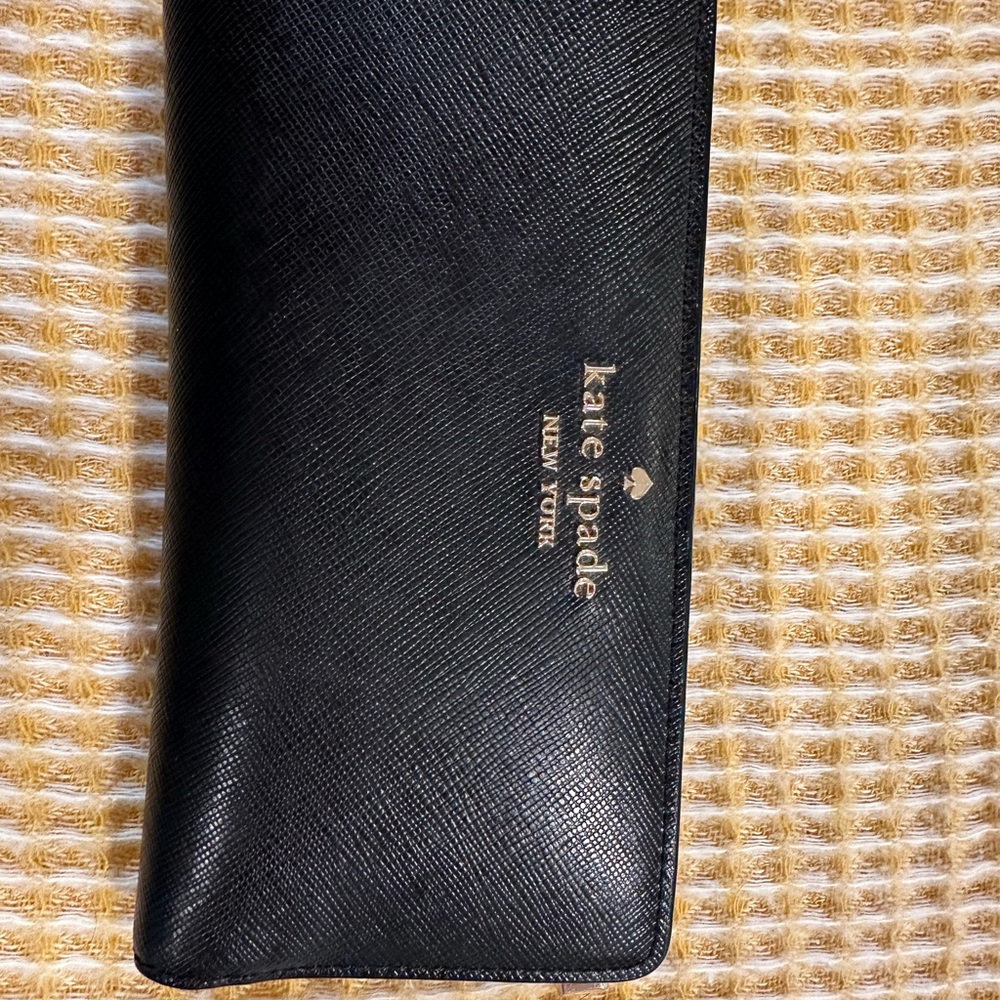 Kate Spade Black Textured Clutch